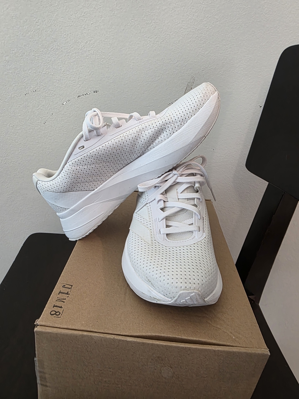 Adidas Duramo SL Womens Running Shoes Size 6.5 Triple Cloud White IF7875